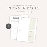 Weekly Digital Download Planner Template PDF