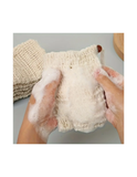Soap Dispenser, organic loofah bag, natural soap