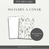 Weekly Digital Download Planner Template PDF