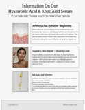 Hyaluronic Acid Kojic Acid Facial Serum
