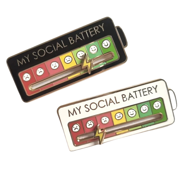 Collectable Social Battery Pin
