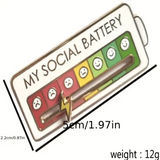 Collectable Social Battery Pin