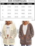 LILLUSORY Womens Oversized Cardigans Soft Knit Cardigan Sweater with Pockets